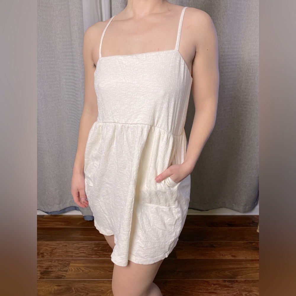 Richer Poorer White Cloud Weave Mini Dress XS